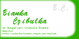 bianka czibulka business card